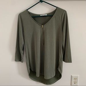 Green blouse